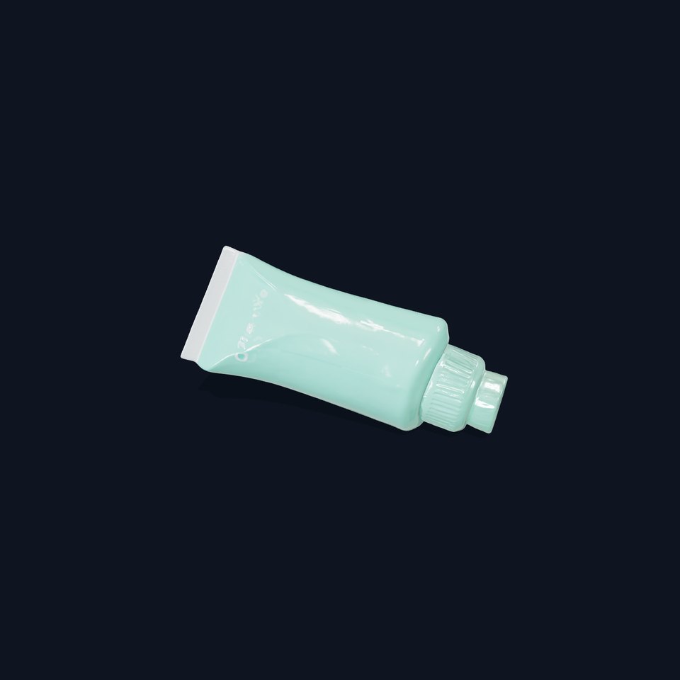 Mint Green Cosmetic Tube Model Pack
